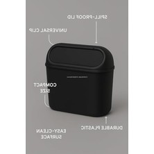 Myg Plus Araç Içi Mini Çöp Kovası, Klipsli ve Kancalı Tasarım