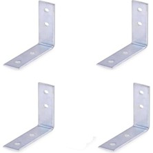 Myg Plus Dolap ve Mobilya Sabitleme Için L Demiri Gönye, 2cm x 6.5cm, 4 Adet