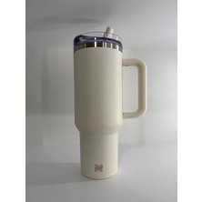 Myg Plus Pipetli Termos Bardak, 1.18 Litre, Krem Renk