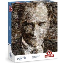 Myg Plus Atatürk Kolaj Puzzle, 1000 Parça Eğlenceli Zihin Aktivitesi