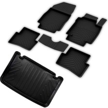 Myg Plus Renault Clio 4 Için Uyumlu Kauçuk 4d Paspas ve 3D Bagaj Havuzu (2013-2019)