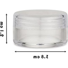 Myg Plus 2'li Mini Kutu Şişe, 10ML Takı Saklama Için Şeffaf Kapaklı