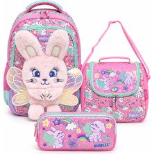 Wander Bag Bubbles 3’lü MU-9674 Okul Çantası Seti Sırt Çantası Beslenme Çantası Kalemlik