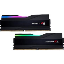 Myg Plus G.skıll Trident Z5 Rgb Serisi (Intel Xmp 3.0) Ddr5 Ram 64GB (2X32GB) 6000MT/S CL36-36-36-96 1.35V Masaüstü Bilgisayar Belleği Udımm - Mat Siyah (F5-6000J3636F32GX2-TZ5RK)