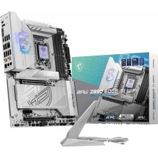 Myg Plus Msı Mpg Z890 Edge Tı Wıfı Soket 1851 Ddr5 9200MHZ(OC) USB 20GBPS 5xm.2 2xtb4 HDMI Dısplay 5g Lan Wıfı 7 Atx