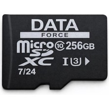 Dataforce 256 GB Microsdxc U3 Class 10 Uhs-I 7/24 Güvenlik Kamerası Hafıza Kartı 100 Mb/s