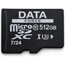 Dataforce 512 GB Microsdxc U3 Class 10 Uhs-I 7/24 Güvenlik Kamerası Hafıza Kartı 100 Mb/s