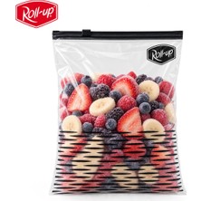 Roll-Up Fermuarlı Buzdolabı ve Saklama Poşeti 3 Litre 24x31cm 8 Adet