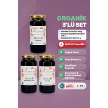 Soul Kitchen Organik Ürünler Organik Üzüm, Keçiboynuzu, Dut Özü Soğuk Sıkım Şeker İlavesiz 3x315 g