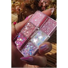 Pratik Ev Simli Kremsi Jel Far ve Glitter Paleti