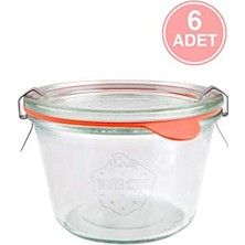 Pratik Ev Weck 370 ml Mold Kısa Kavanoz (6 Adet) 741