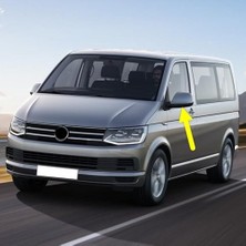 Pratik Ev Sol Dış Dikiz Ayna Alt Kapağı Siyah 7E1857603B Vw Caravelle ile Uyumlu 2015-2019