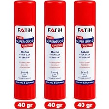 Pratik Ev Süper Güçlü Büyük Boy Yapıştırıcı Stick 40 G, 3 Adet