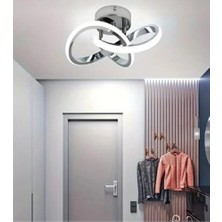 Pratik Ev Lzy Avize Store Kar Çiçeği LED Tavan Armatürü, Krom, Modern Stil, Salon ve Antre Için