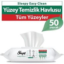 Pratik Ev Yüzey Temizlik Havlusu ve Mendili, 50 Yaprak