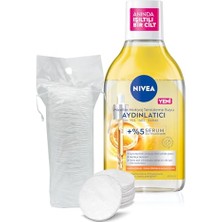 Pratik Ev Aydınlatıcı Serum Içerikli Micellar Makyaj Temizleme Suyu 400 Ml, Serum Içerikli, Pamuk Hediyeli