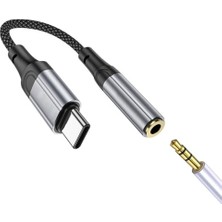 Pratik Ev Type-C Kulaklık Dönüştürücü Jack Aparat Çevirici, Type-C To 3.5 Mm, Samsung ve Apple ile Uyumlu