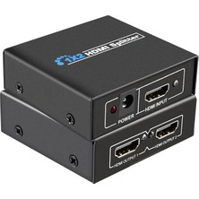 Pratik Ev 1x2 HDMI Splitter Görüntü Çoklayıcı (1 Giriş 2 Aynı Çıkış) Zr2