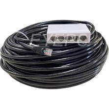 Pratik Ev 1 Giriş 4 Çıkış Internet Dağıtıcı Switch + 2 Metre Cat6 Modem-Pc-Televizyon Kablosu Seti