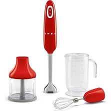 Pratik Ev HBF03RDEU El Blenderi, Turbo Fonksiyonlu, Akış Blenderi Kesme Sistemi, Kaymaz Saplı, Entegre Kablo Sargısı, Aksesuarlar Dahil, 700 W, Kırmızı