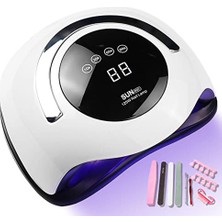 Pratik Ev 120W Uv LED Tırnak Kurutucu, 4 Zamanlayıcılı, Çıkarılabilir Taşınabilir Tırnak Lambası