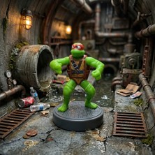 Hureggo Vintage Burger King Ninja Kaplumbağalar Raphael Figür Oyuncak - 8 cm