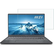 Pratik Ev Msi Prestige 15 15.6 Inç Uyumlu 9h Temperli, Kırılmaz Esnek Nano Cam Ekran Koruyucu, Çizilmeye ve Darbeye Dayanıklı, Hd Şeffaf
