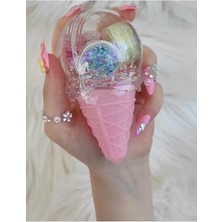 Pratik Ev Glitter Far Simli Muhteşem 4'lü Set-Ice Cream Set Parlak Glitter, Serashinegozfarı64
