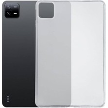 Pratik Ev Xiaomi Pad 6/6 Pro Uyumlu Renksiz Hibrit Silikon Tablet Kılıfı