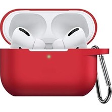 Pratik Ev Airpods Pro Uyumlu Kırmızı Lansman Silikon Kılıf