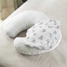 Pratik Ev Müslin Bebek Emzirme Destek Yastığı Kılıfı, Iconique Lapin