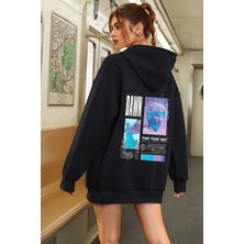 Unisex Oversize Dawn Baskılı Sweatshirt