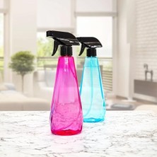 Pratik Ev Temizlik ve Sulama Için 650 ml Çok Amaçlı Sprey Şişesi, 2'li Set, Karışık Renk