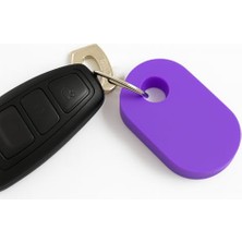 Pratik Ev Smarttag2 ile Uyumlu Kılıf Darbelere ve Suya Dayanıklı Smart Tag 2 Plastik Koruyucu (Mor)