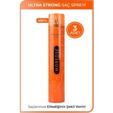 Pratik Ev Ultra Sert Saç Spreyi 400 ml 3 Adet