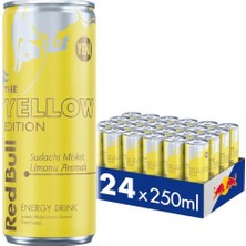 Pratik Ev Enerji Içeceği Yellow Edition, Sudachi Misket Limonu Aromalı Enerji Içeceği 250 ml x 24 Adet
