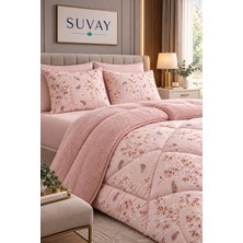 Suvay Çift Kişilik Welsoft Yorgan 2 Yastık Kılıfı Hediyeli, 195 x 215 cm