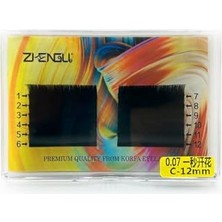 Pratik Ev Ziengu Ipek Kirpik 0.07 C Kıvrım, Easyfun Çek Bırak, 12 mm