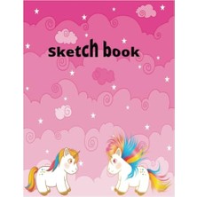 Pratik Ev Sketch Book, Con Unicornio, Cuaderno De Dibujo