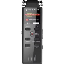 Pratik Ev Taşınabilir Dijital Ekranlı Voice Recorder, 16 Gb, 24 Saat Tek Şarjla Kayıt, Ses Kayıt Cihazı, 200 Saat Kayıt