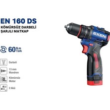 Novélune Akülü Vidalama: 16 V 2 Ah 60 Nm Kömürsüz Darbeli Şarjlı Matkap