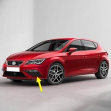 Pratik Ev Ön Sol Sis Farı Çerçevesi Kapağı 5F0853665H, Seat Leon 3 Fr ile Uyumlu 2017-2020