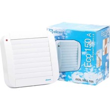 Pratik Ev Eco Line 150 Banyo; Tuvalet ve Mutfak Aspiratörü, 150 mm Yüksek Emiş Güçlü Sessiz Havalandırma Fanı, Duvar ve Tavan Tipi Egzoz Fanı