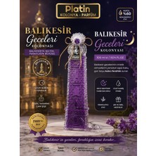 Platin Kolonyaları 300 Ml. Balıkesir Saat Kulesi Cam Şişe Balıkesir Geceleri Kolonyası
