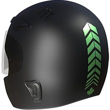 Pratik Ev 2 Adet Sport Kask, Araba Ayna Orman Yeşili Kask Stickerı