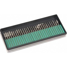 Pratik Ev 30 Parçalı Set Elmas Taşlama Aletleri [3.15 Mm] Diamant Freze Taşlama Pimi Dremel, Proxxon Için.