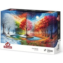 Pratik Ev Dört Dünya 2000 Parça Puzzle