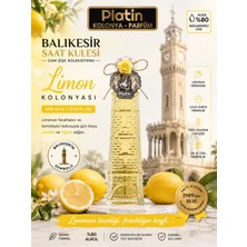 Platin Kolonyaları 300 Ml. Balıkesir Saat Kulesi Cam Şişe Limon Kolonyası