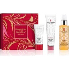 Pratik Ev Eight Hour Cilt Kremi 50 Ml, El Kremi 30 ml ve Vücut Bakım Yağı 100 ml Cilt Bakım Seti 3'lü