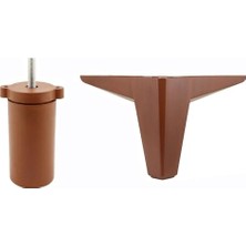 Pratik Ev Set Sedir Lüks Mobilya Koltuk Kanepe Tv Ünitesi Destek Ayağı Ahşap Desenli Ayakları, 12 Cm, 20'li
